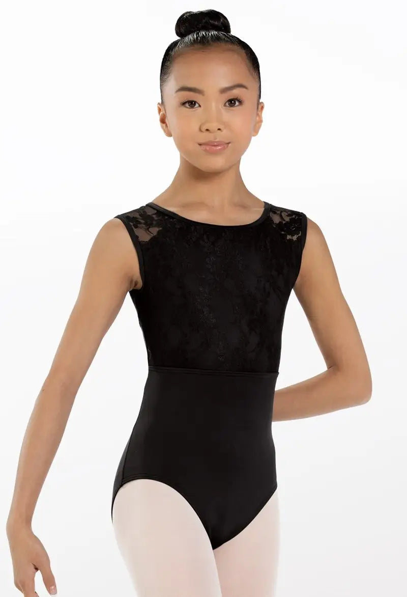 Lace Cap Sleeve Leotard