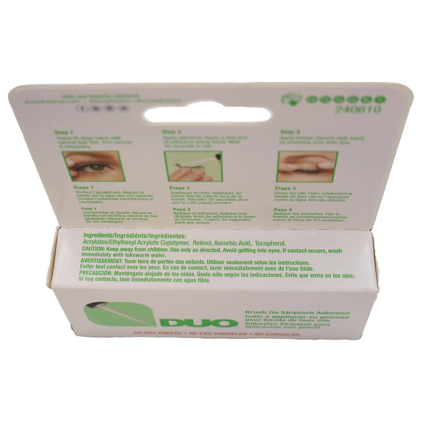 Ardell Duo Brush On Striplash Adhesive Clear, 0.18 Oz
