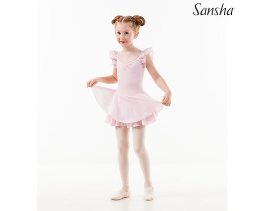 Tutu Ruffle Sleeve Leotard