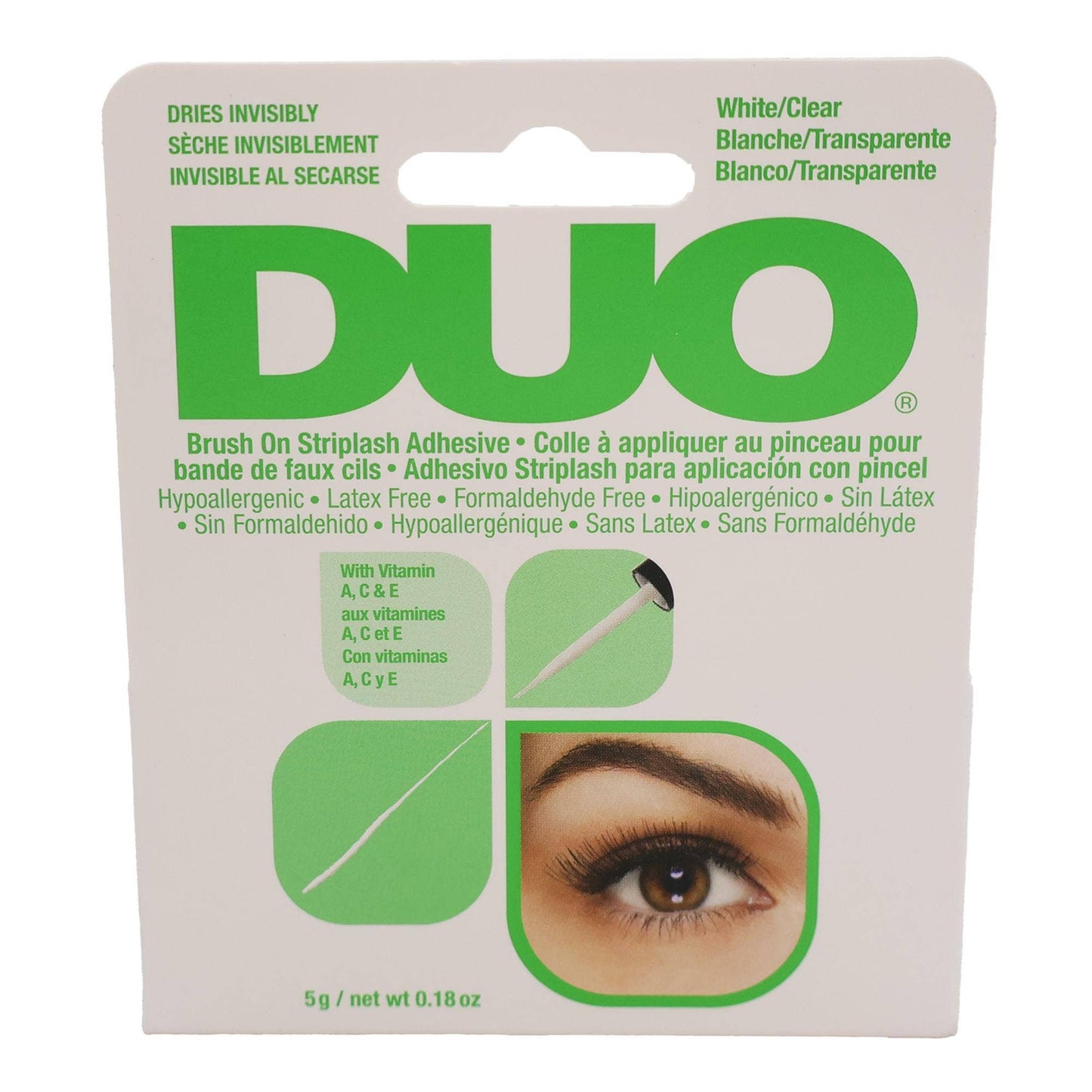 Ardell Duo Brush On Striplash Adhesive Clear, 0.18 Oz
