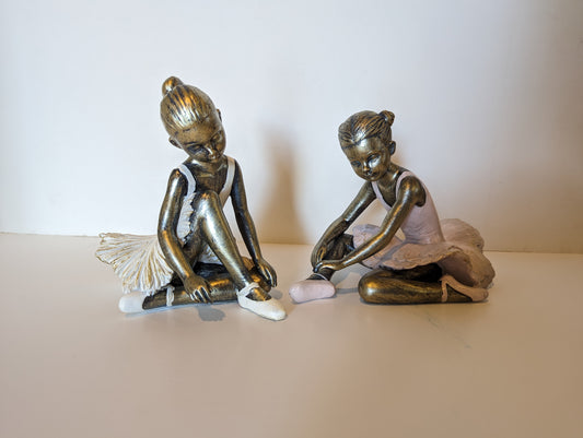 Faux Finish Ballerina Figurine