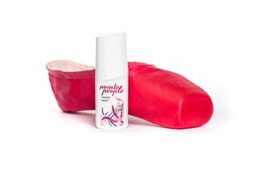 Victoria Paige Red Fabric Pointe Shoe Paint