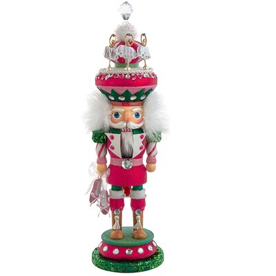 Pink & Green Ballerina Soldier Nutcracker