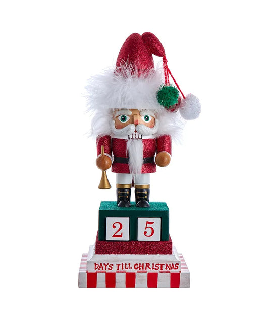 Santa Countdown Nutcracker