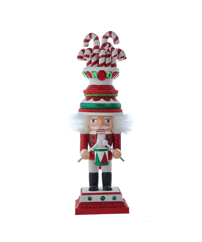 Candy Cane Hat Soldier Nutcracker