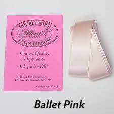 Pillows for Pointes Double Sided Satin Ribbon